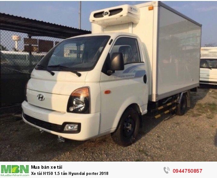 Hyundai Porter H150 1.5 tấn tiêu chuẩn EURO4  năm 2018 bán trả góp