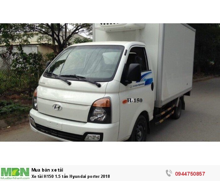 Hyundai Porter H150 1.5 tấn tiêu chuẩn EURO4  năm 2018 bán trả góp