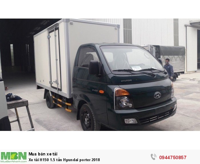 Hyundai Porter H150 1.5 tấn tiêu chuẩn EURO4  năm 2018 bán trả góp