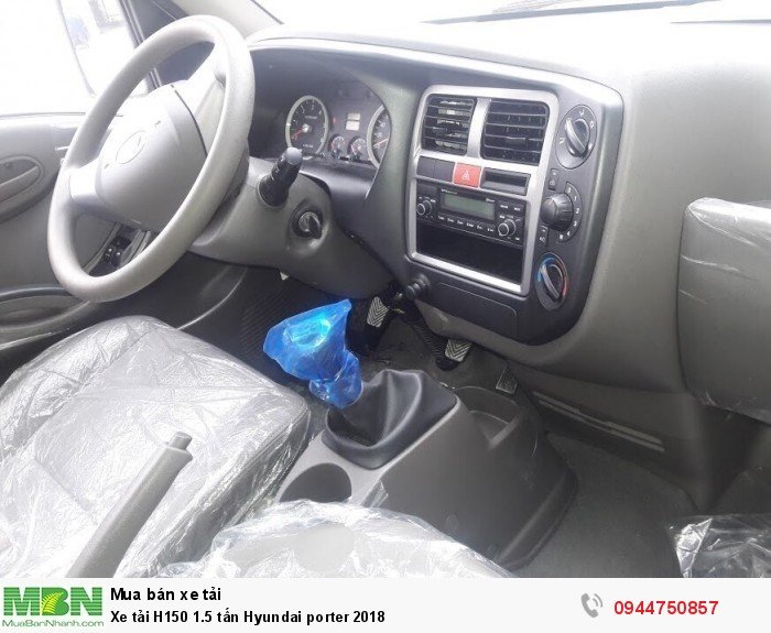 Hyundai Porter H150 1.5 tấn tiêu chuẩn EURO4  năm 2018 bán trả góp