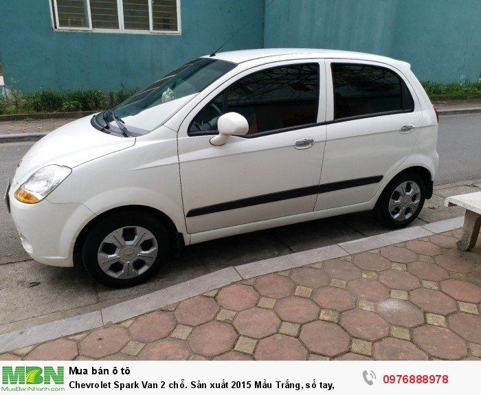 Chevrolet Spark Van 2 chỗ. Sản xuất 2015 Mầu Trắng, số tay,