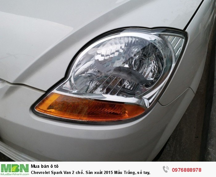 Chevrolet Spark Van 2 chỗ. Sản xuất 2015 Mầu Trắng, số tay,