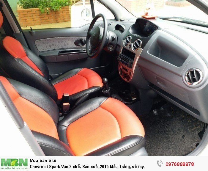 Chevrolet Spark Van 2 chỗ. Sản xuất 2015 Mầu Trắng, số tay,