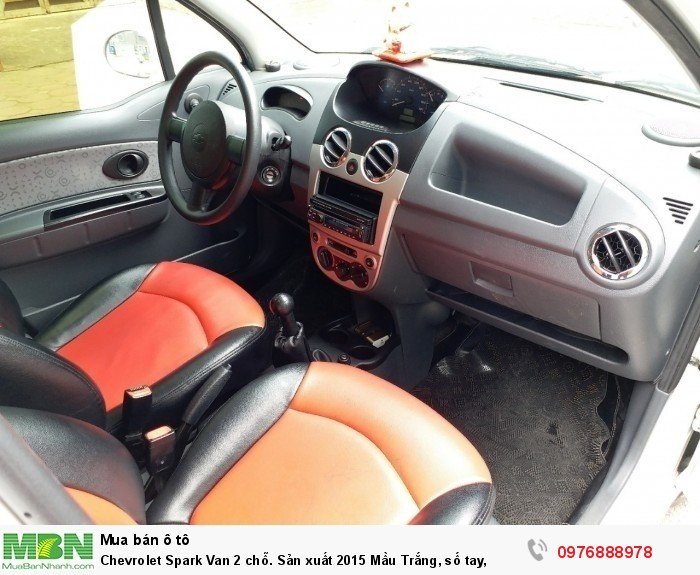 Chevrolet Spark Van 2 chỗ. Sản xuất 2015 Mầu Trắng, số tay,