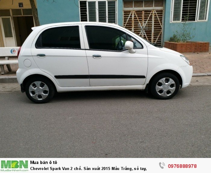 Chevrolet Spark Van 2 chỗ. Sản xuất 2015 Mầu Trắng, số tay,