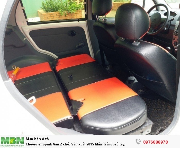 Chevrolet Spark Van 2 chỗ. Sản xuất 2015 Mầu Trắng, số tay,