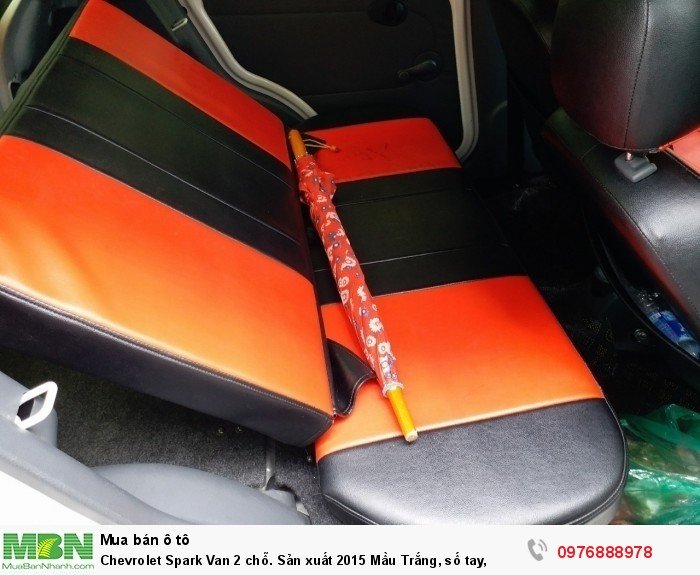 Chevrolet Spark Van 2 chỗ. Sản xuất 2015 Mầu Trắng, số tay,