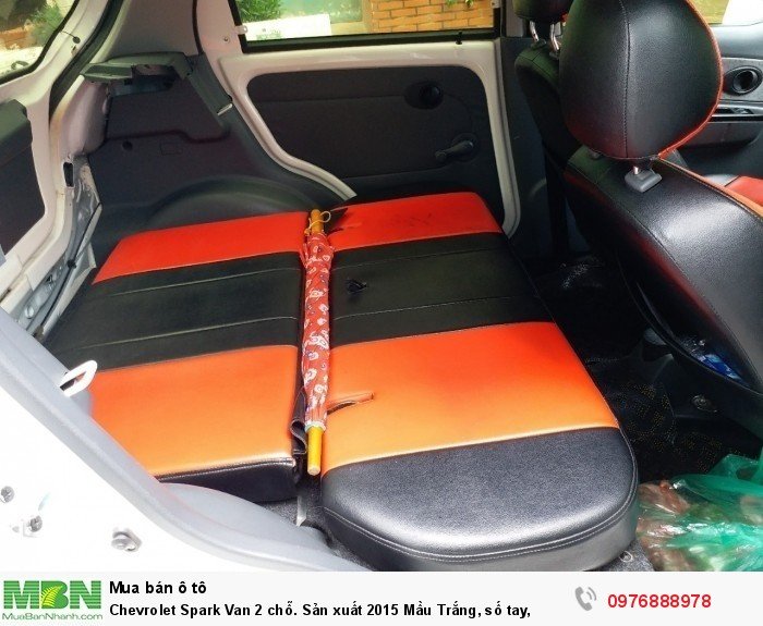 Chevrolet Spark Van 2 chỗ. Sản xuất 2015 Mầu Trắng, số tay,