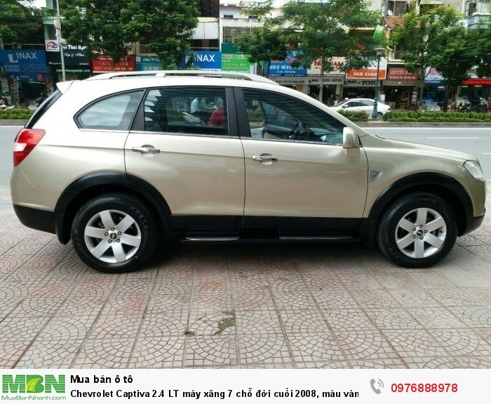 Chevrolet Captiva 2.4 LT máy xăng 7 chỗ đời cuối 2008, màu vàng cát