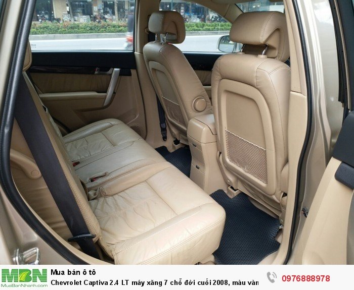 Chevrolet Captiva 2.4 LT máy xăng 7 chỗ đời cuối 2008, màu vàng cát