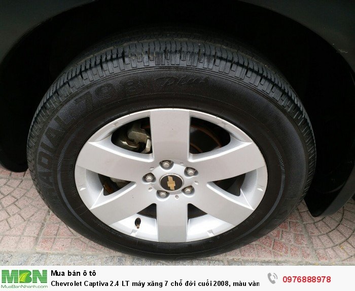 Chevrolet Captiva 2.4 LT máy xăng 7 chỗ đời cuối 2008, màu vàng cát