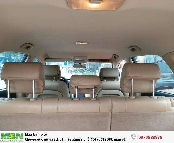 Chevrolet Captiva 2.4 LT máy xăng 7 chỗ đời cuối 2008, màu vàng cát