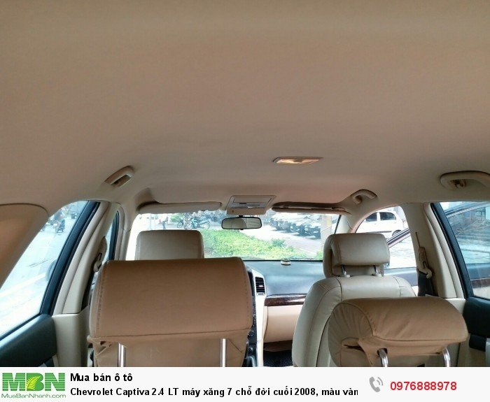 Chevrolet Captiva 2.4 LT máy xăng 7 chỗ đời cuối 2008, màu vàng cát
