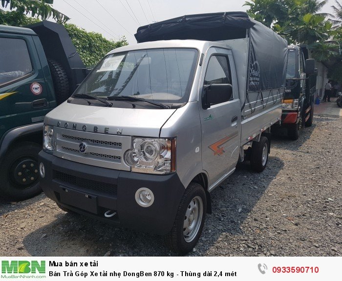 Bán Trả Góp Xe tải nhẹ DongBen 870 kg - Thùng dài 2,4 mét