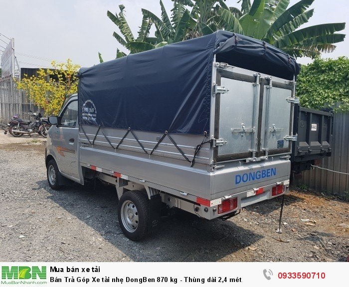 Bán Trả Góp Xe tải nhẹ DongBen 870 kg - Thùng dài 2,4 mét