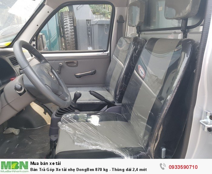 Bán Trả Góp Xe tải nhẹ DongBen 870 kg - Thùng dài 2,4 mét