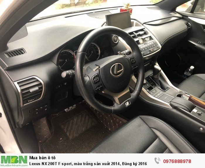 Lexus NX 200T F sport, màu trắng sản xuất 2014, Đăng ký 2016