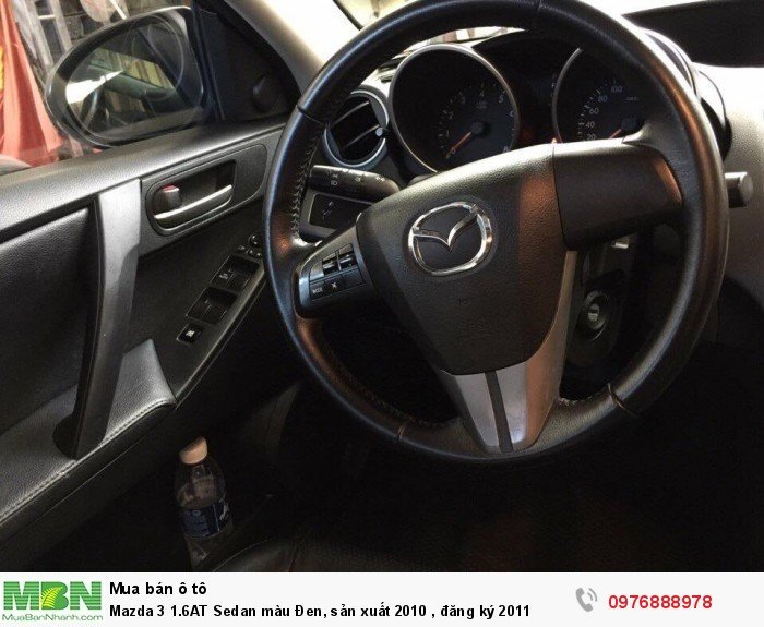 Mazda 3 1.6AT Sedan màu Đen, sản xuất 2010 , đăng ký 2011