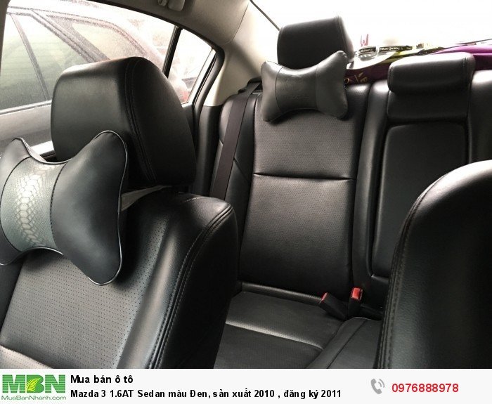 Mazda 3 1.6AT Sedan màu Đen, sản xuất 2010 , đăng ký 2011