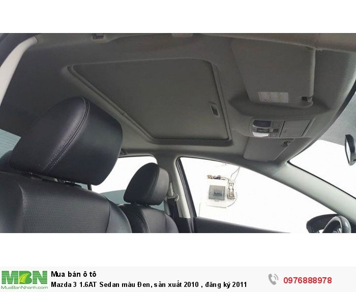 Mazda 3 1.6AT Sedan màu Đen, sản xuất 2010 , đăng ký 2011