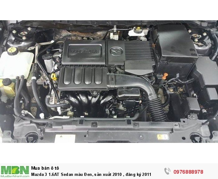 Mazda 3 1.6AT Sedan màu Đen, sản xuất 2010 , đăng ký 2011
