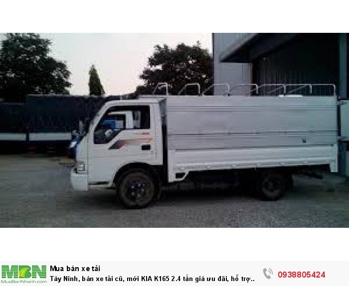 Tây Ninh, bán xe tải cũ, mới KIA K165 2.4 tấn giá ưu đãi, hỗ trợ cho vay lãi suất thấp