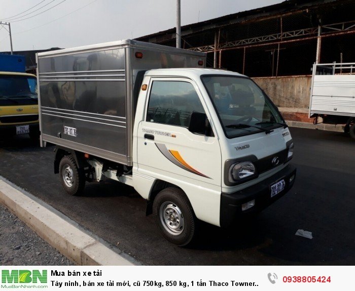Tây ninh, bán xe tải mới, cũ 750kg, 850 kg, 1 tấn Thaco Towner tiêu chuẩn Euro cho vay lãi suất thấp