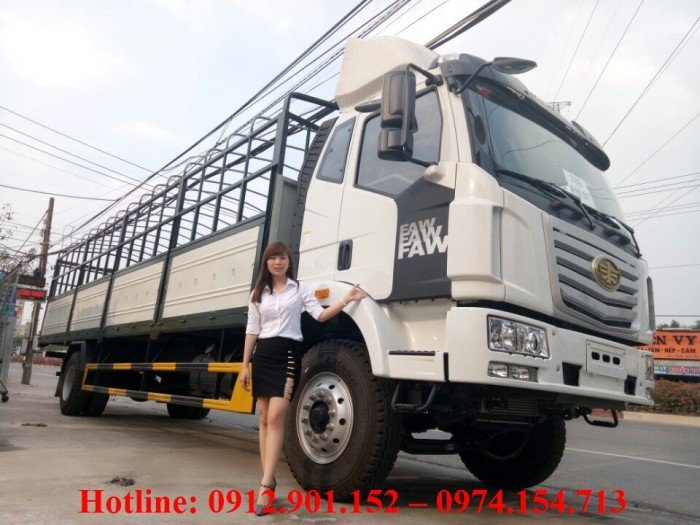 Giá Xe tải Faw 7t8 ( 7 tấn 8) thùng dài 9,8 mét  - Công ty  Ô Tô Phú Mẫn  chi nhánh Bình Dương
