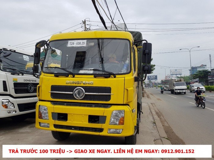 Bán xe tải Dongfeng B170 9.35 tấn - 9T35 - 9.350kg trả góp 90%, lãi suất ưu đãi