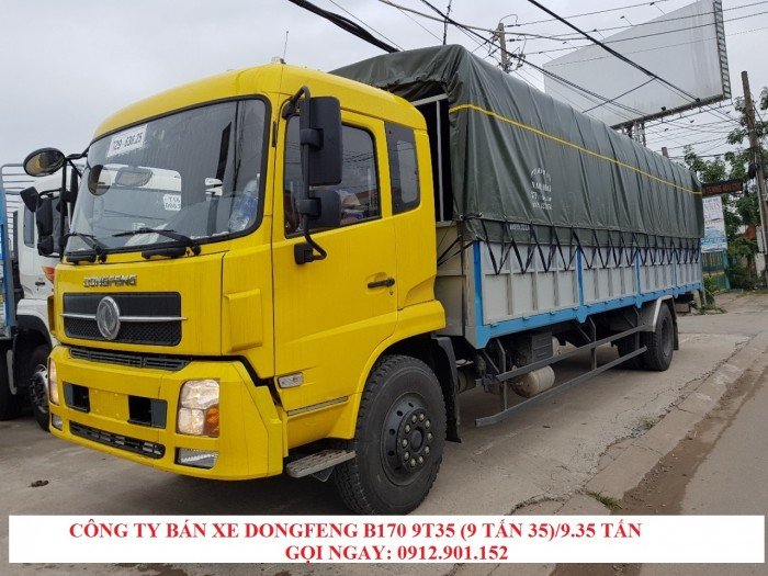 Bán xe tải Dongfeng B170 9.35 tấn - 9T35 - 9.350kg trả góp 90%, lãi suất ưu đãi