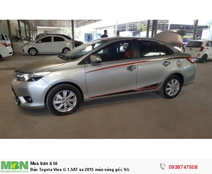 Bán Toyota Vios G 1.5AT sx 2015 màu vàng gốc SG