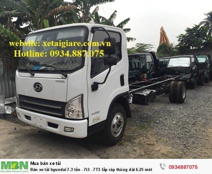 Bán xe tải hyundai 7.3 tấn - 7t3 - 7T3 lắp ráp thùng dài 6.25 mét