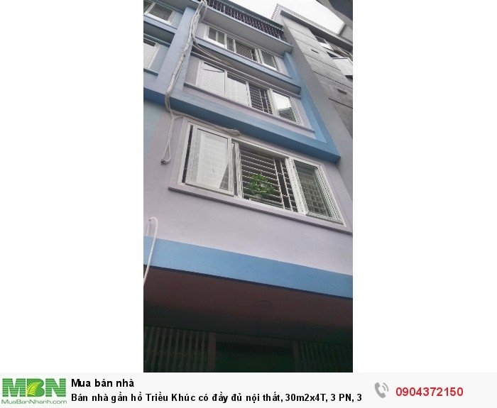 Bán nhà phố Triều Khúc Q. Thanh Xuân có đầy đủ nội thất, 30m2x4T, 3 PN, 3 WC, giá 1,75 tỉ