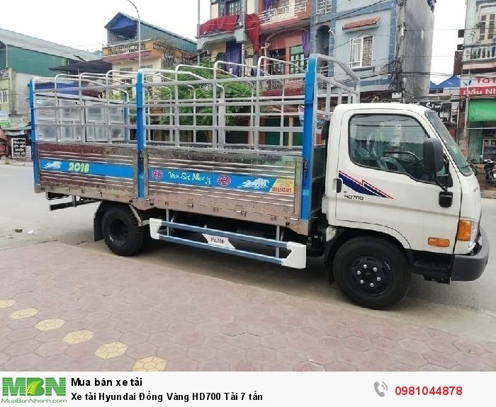 Xe tải Hyundai Đồng Vàng HD700 Tải 7 tấn