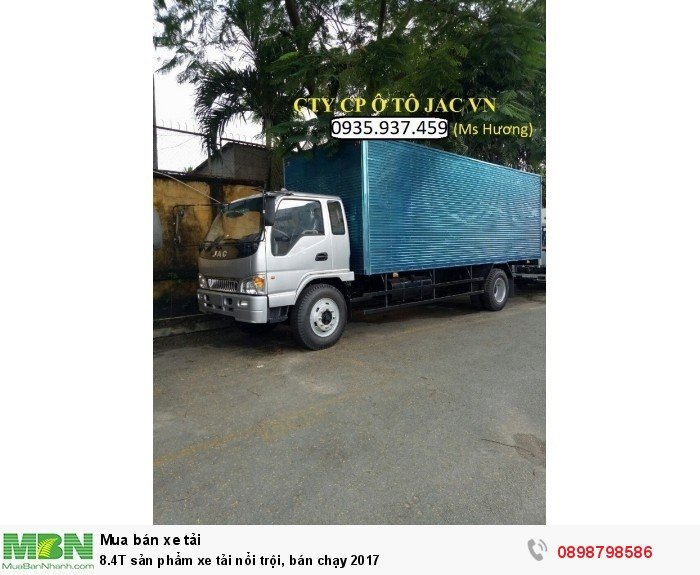 8.4T sản phẩm xe tải nổi trội, bán chạy 2017