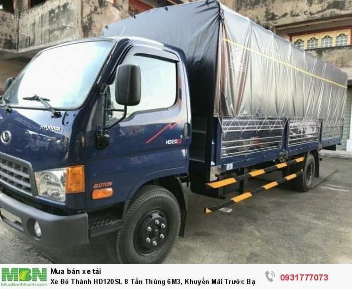 Xe Đô Thành HD120SL 8 Tấn Thùng 6M3, Khuyến Mãi Trước Bạ 100%