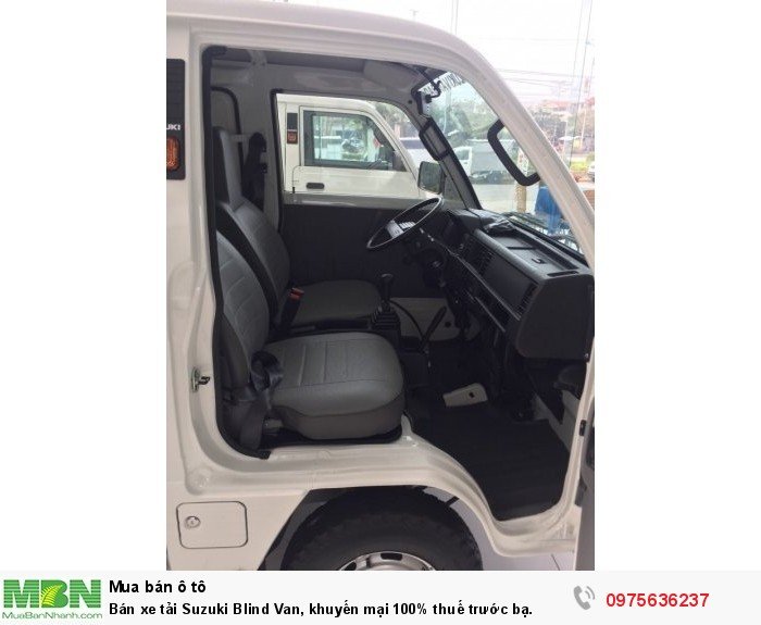 Bán xe tải Suzuki Blind Van, khuyến mại 100% thuế trước bạ.