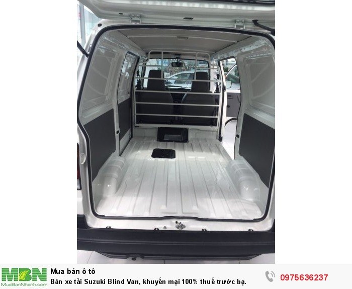 Bán xe tải Suzuki Blind Van, khuyến mại 100% thuế trước bạ.
