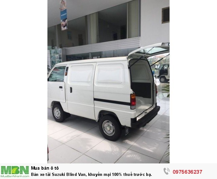 Bán xe tải Suzuki Blind Van, khuyến mại 100% thuế trước bạ.