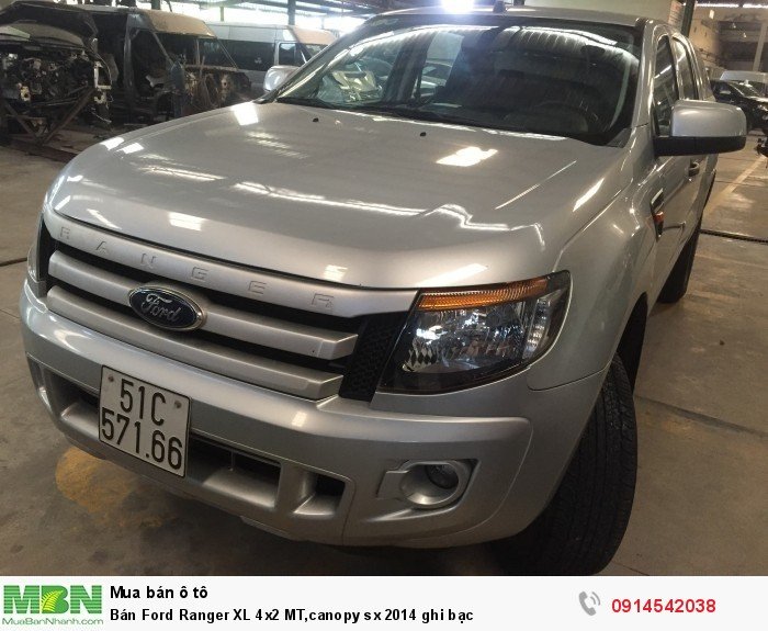 Bán Ford Ranger XL 4x2 MT,canopy sx 2014 ghi bạc