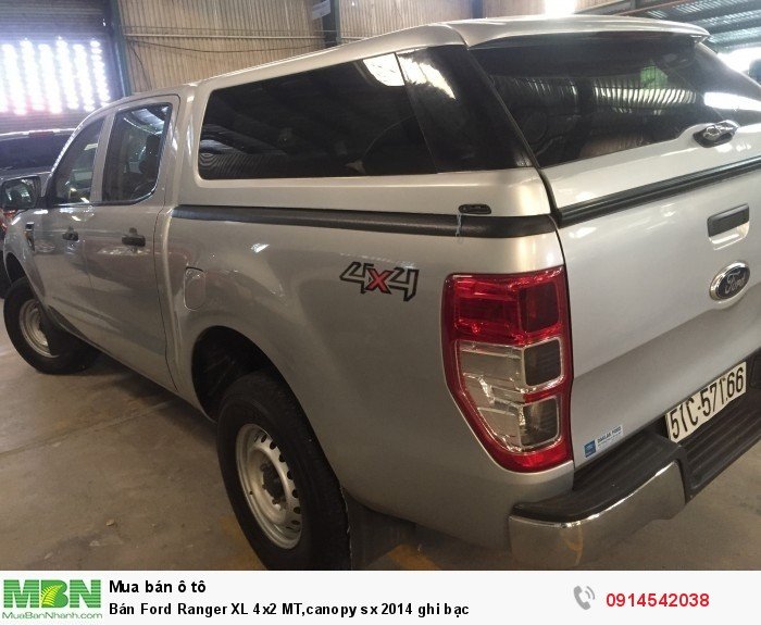 Bán Ford Ranger XL 4x2 MT,canopy sx 2014 ghi bạc
