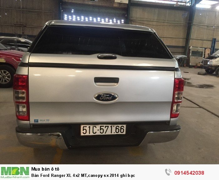 Bán Ford Ranger XL 4x2 MT,canopy sx 2014 ghi bạc