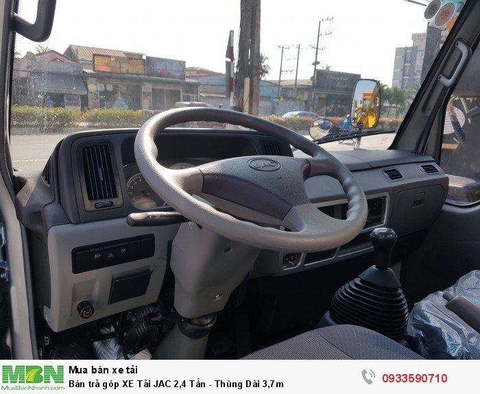 Bán trả góp Xe Tải JAC 2,4 Tấn - Thùng Dài 3,7 m