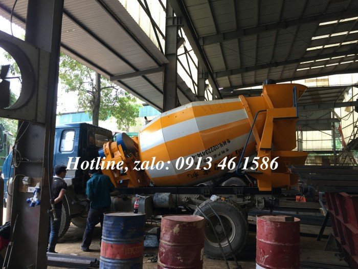 Bồn trộn bê tông HYG3 3m3/mẻ trộn