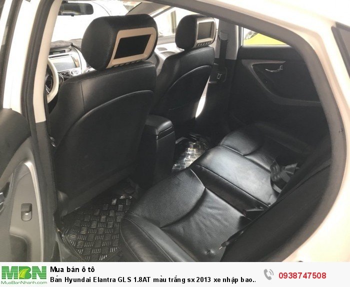 Bán Hyundai Elantra GLS 1.8AT màu trắng sx 2013 xe nhập bao đẹp