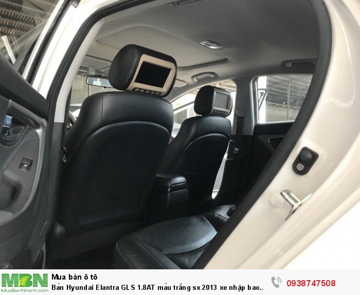 Bán Hyundai Elantra GLS 1.8AT màu trắng sx 2013 xe nhập bao đẹp