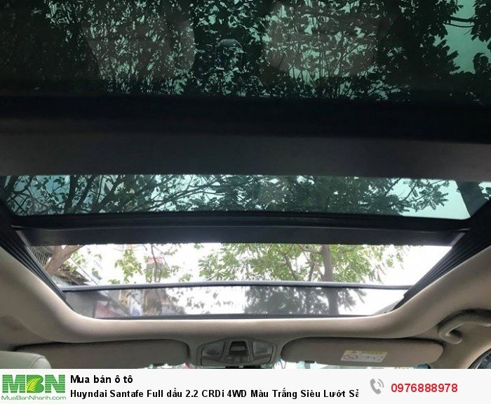 Huyndai Santafe Full dầu 2.2  CRDi 4WD Màu Trắng Siêu Lướt Sản Xuất 2018