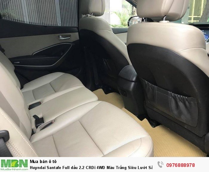 Huyndai Santafe Full dầu 2.2  CRDi 4WD Màu Trắng Siêu Lướt Sản Xuất 2018