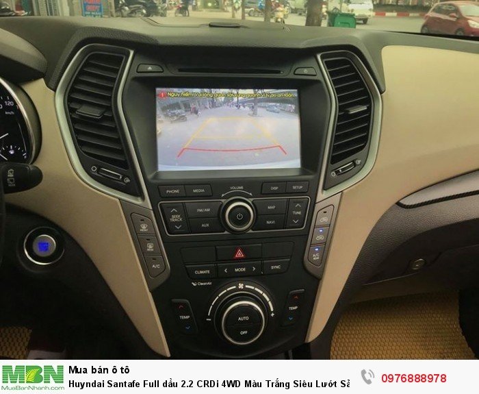 Huyndai Santafe Full dầu 2.2  CRDi 4WD Màu Trắng Siêu Lướt Sản Xuất 2018