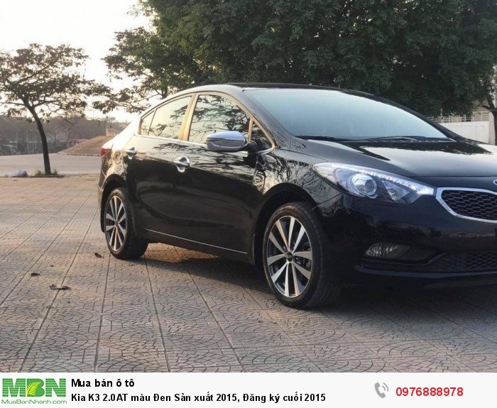 Kia K3 2.0AT màu Đen Sản xuất 2015, Đăng ký cuối 2015